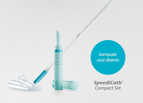 Einmalkatheter mit integriertem<br> Urinbeutel - speziell für Männer